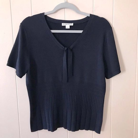Pendleton Tops - Pendleton blouse navy L